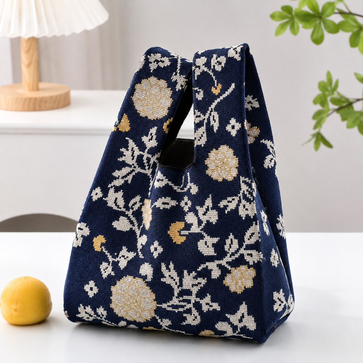 Knit Tote Wrist Bag