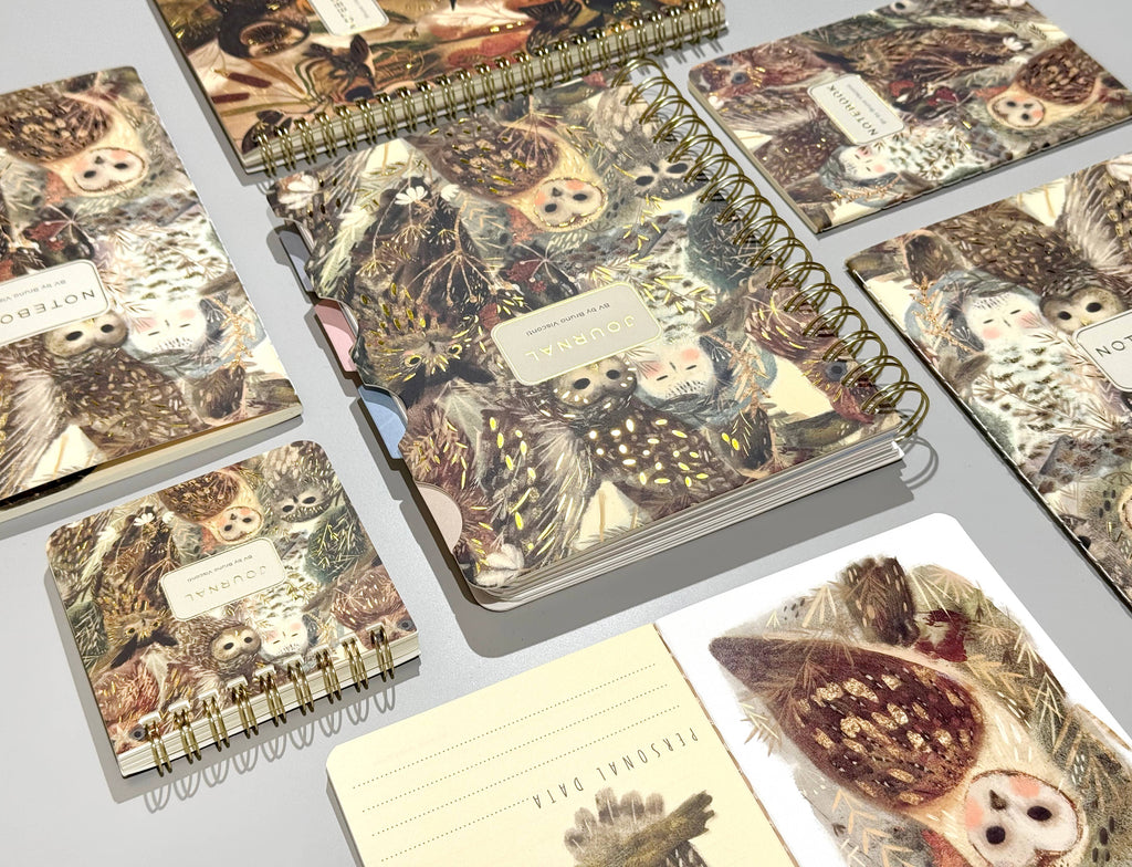 A5 Notebook - Owls