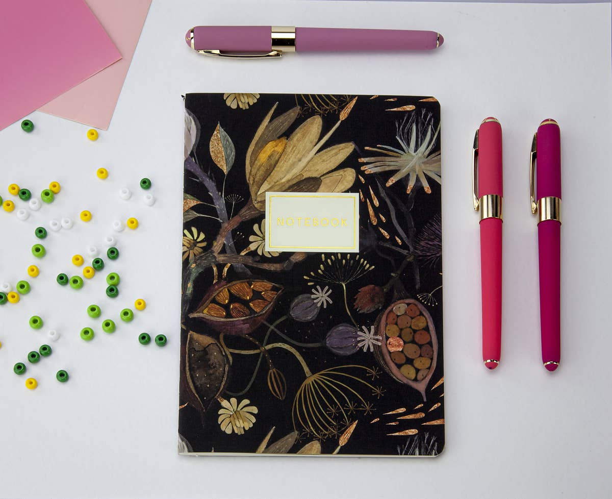 A5 Notebook - Night Flowers