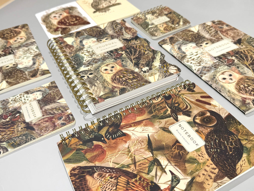 A5 Notebook - Owls