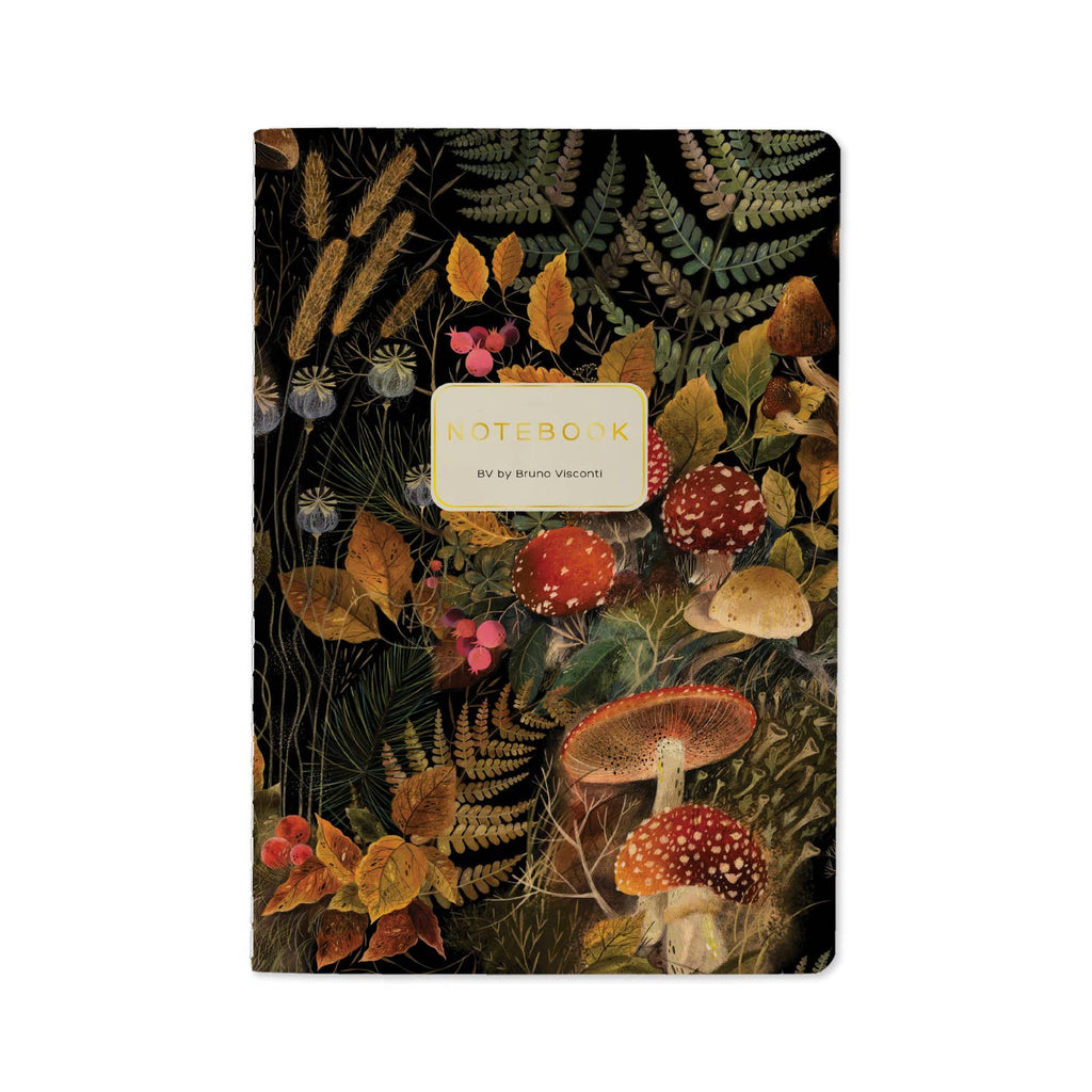 A5 Notebook - Forest Mushrooms