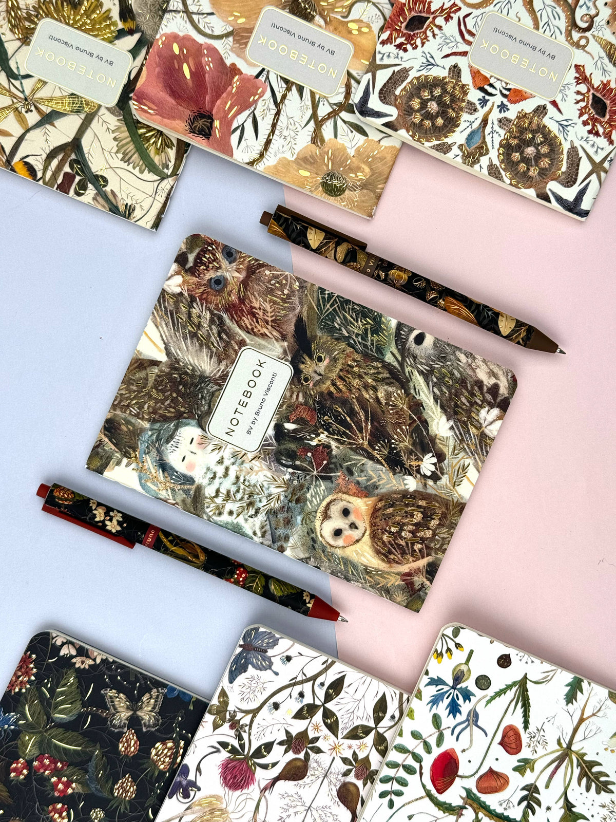 A5 Notebook - Owls