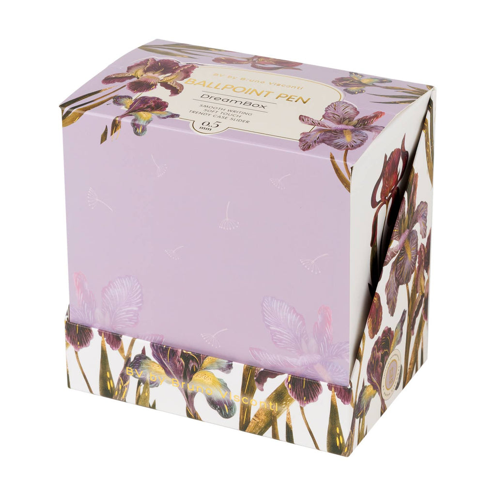 DreamBox Ballpoint Click Pen in a Gift Box - Irises