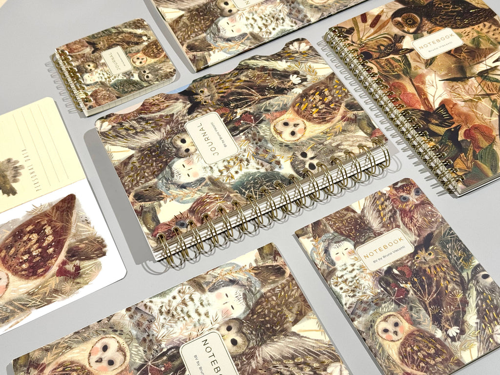 A5 Notebook - Owls