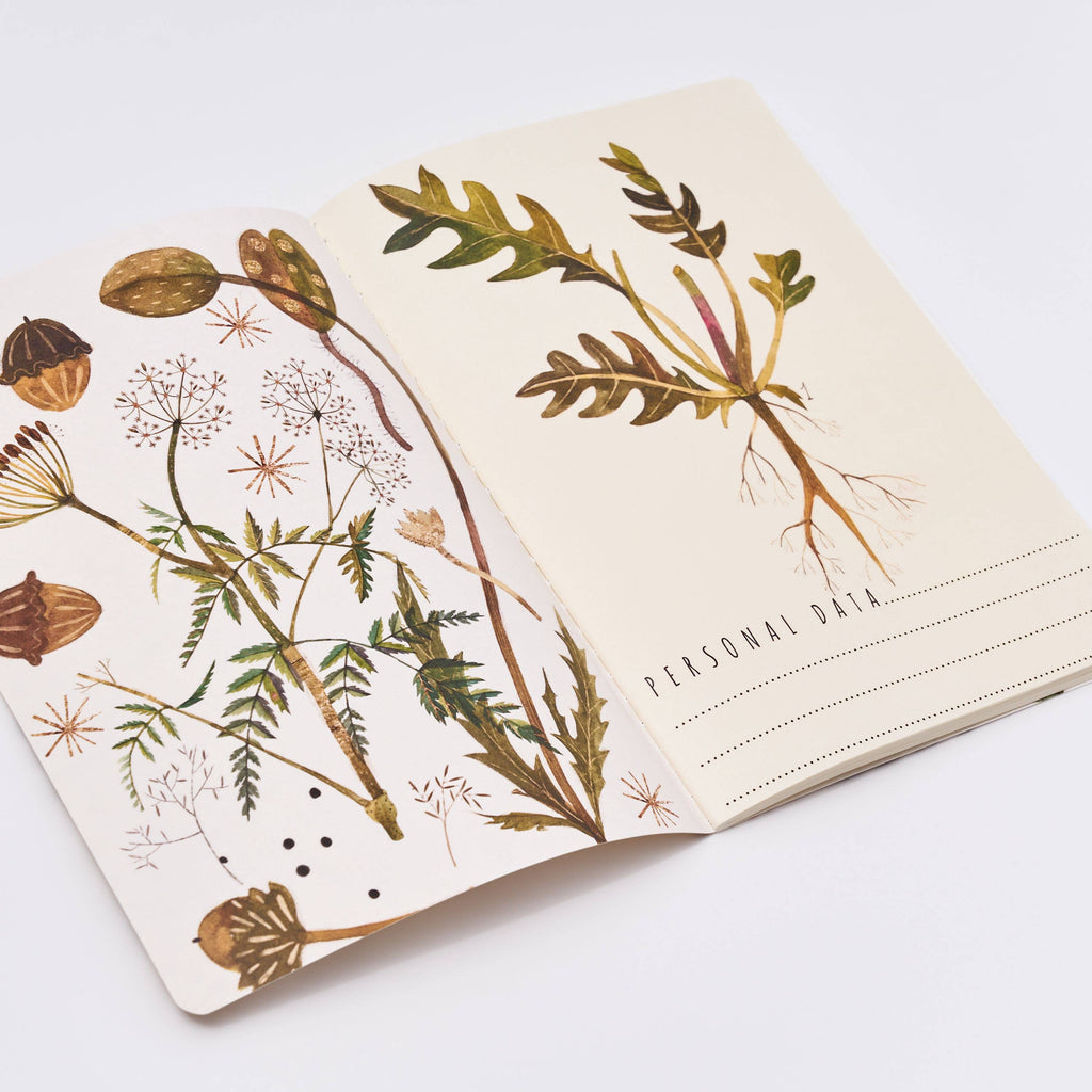 A5 Notebook - Greens and Flowers