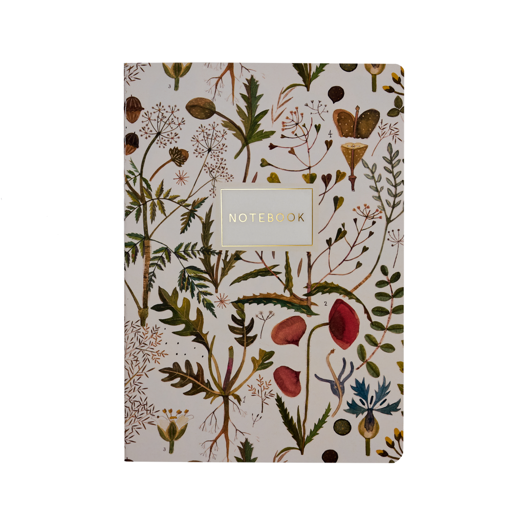 A5 Notebook - Greens and Flowers
