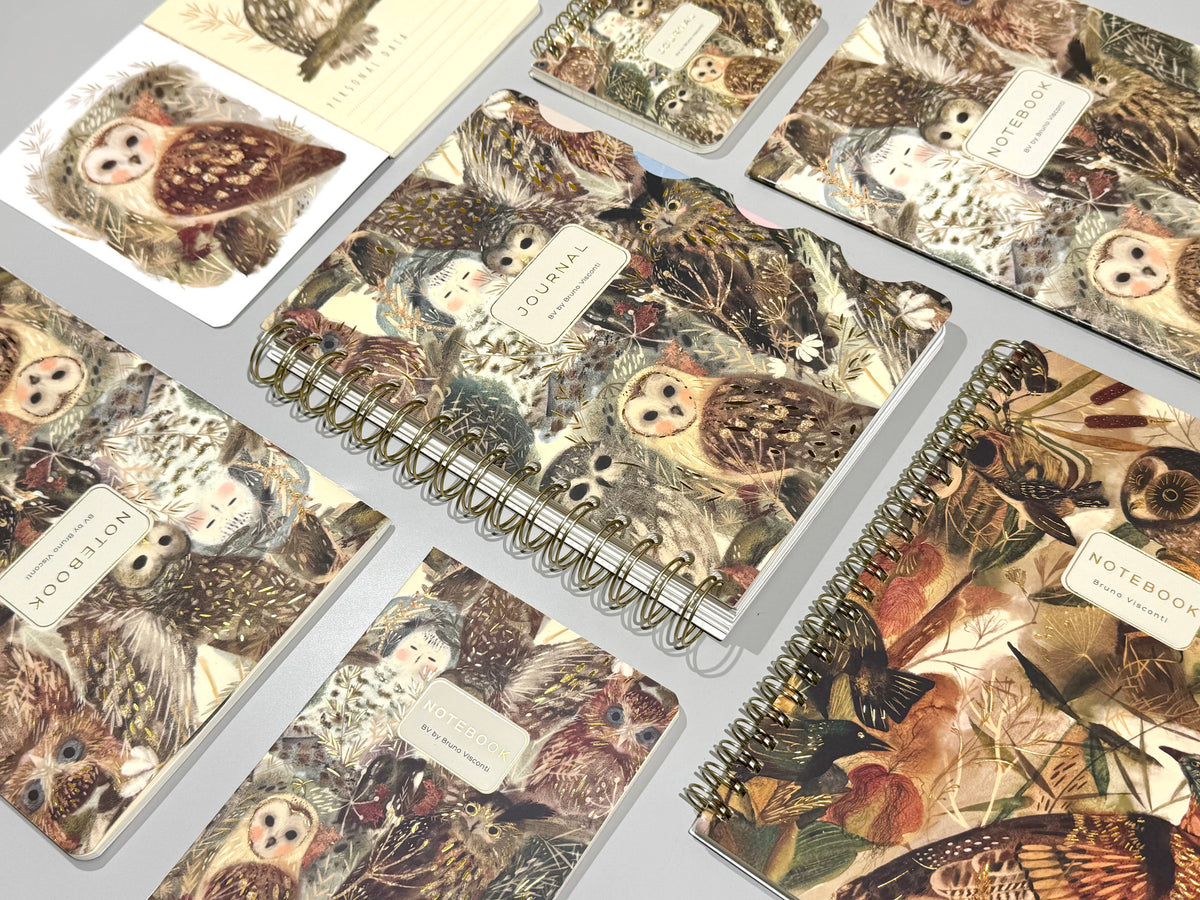 A5 Notebook - Owls