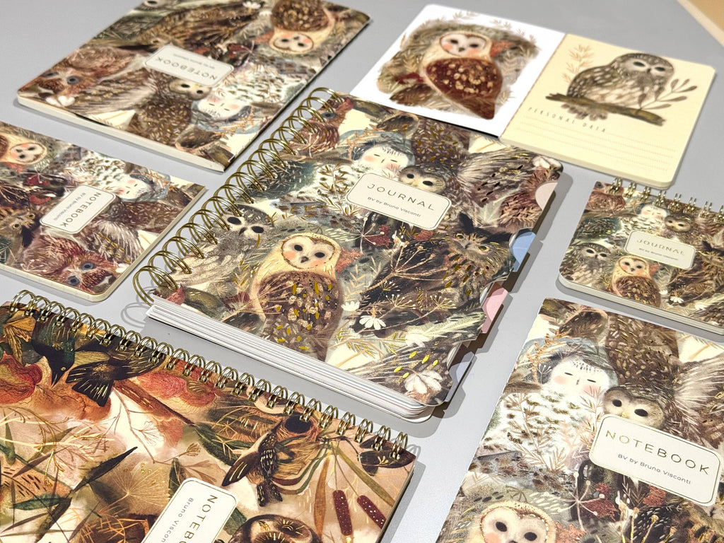 A5 Notebook - Owls