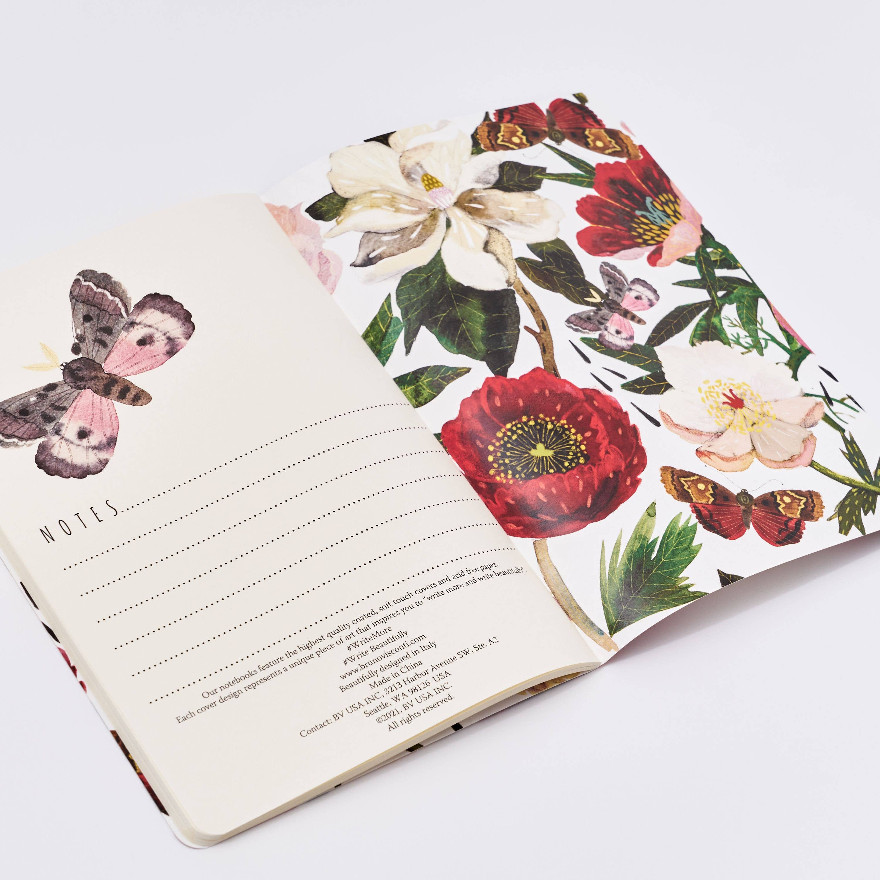 A5 Notebook - Peonies Notebook