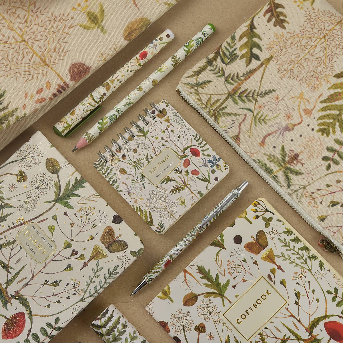 A5 Notebook - Greens and Flowers