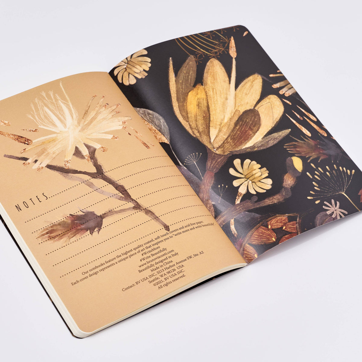 A5 Notebook - Night Flowers