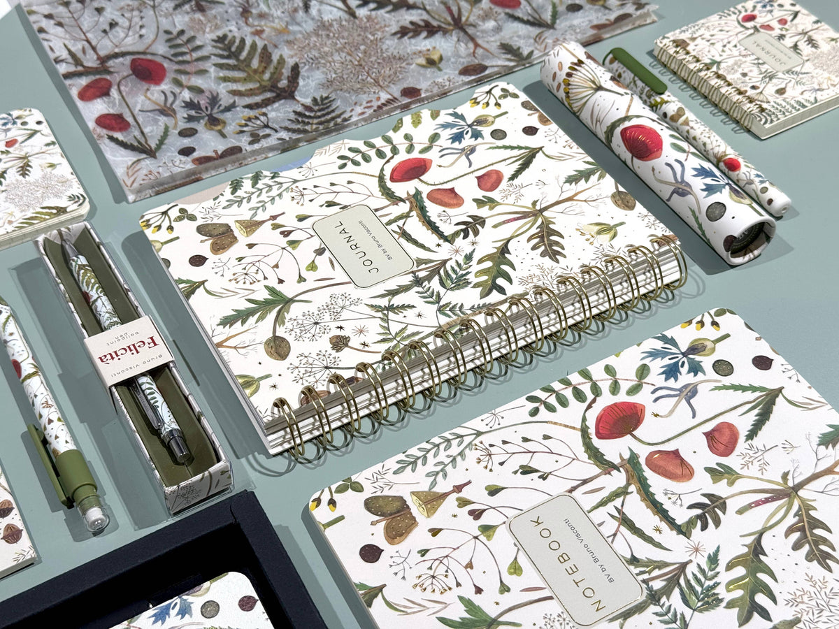 A5 Notebook - Greens and Flowers