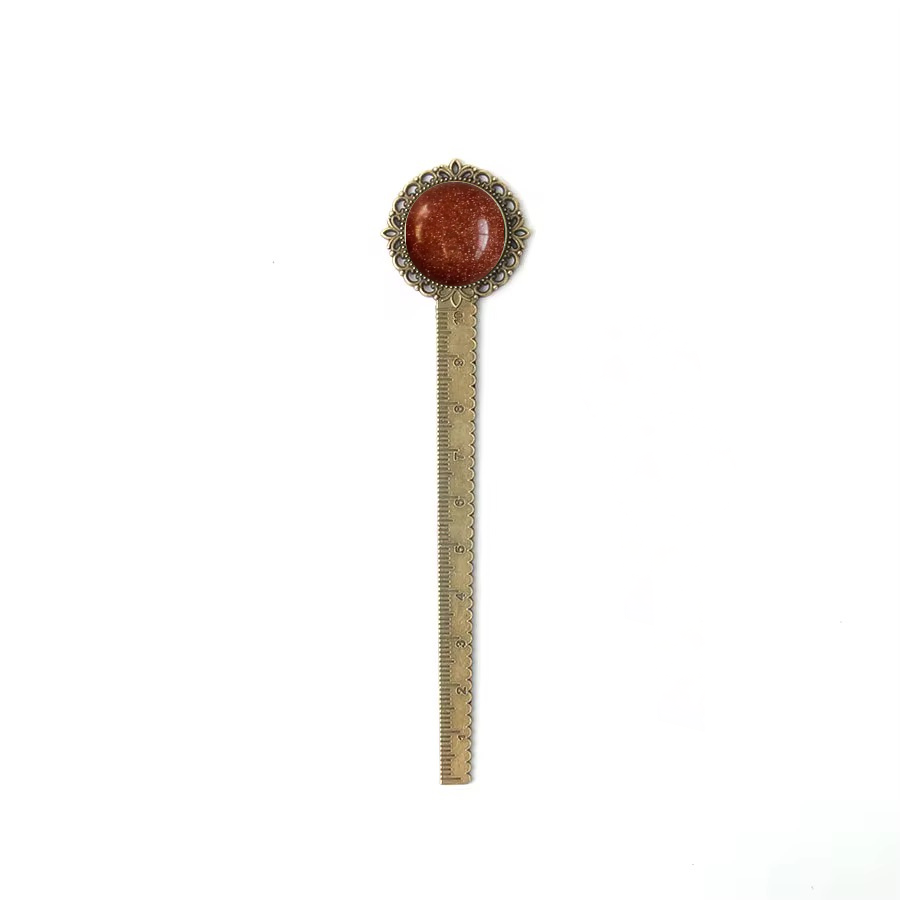 Vintage Gemstone Ruler Bookmark