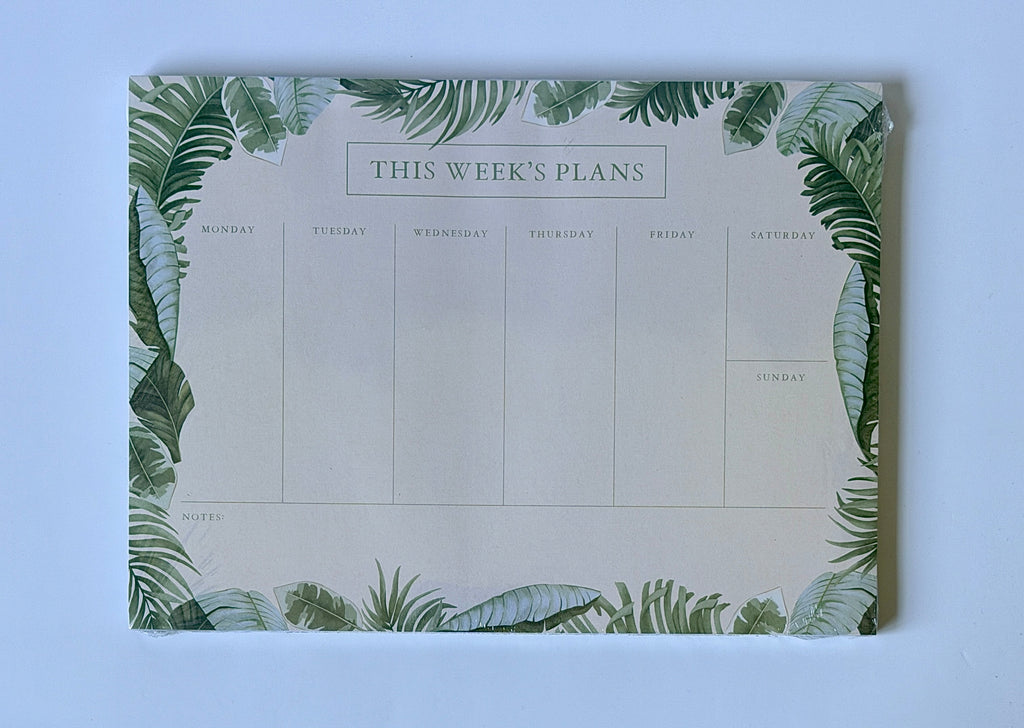 Weekly Notepad Planner