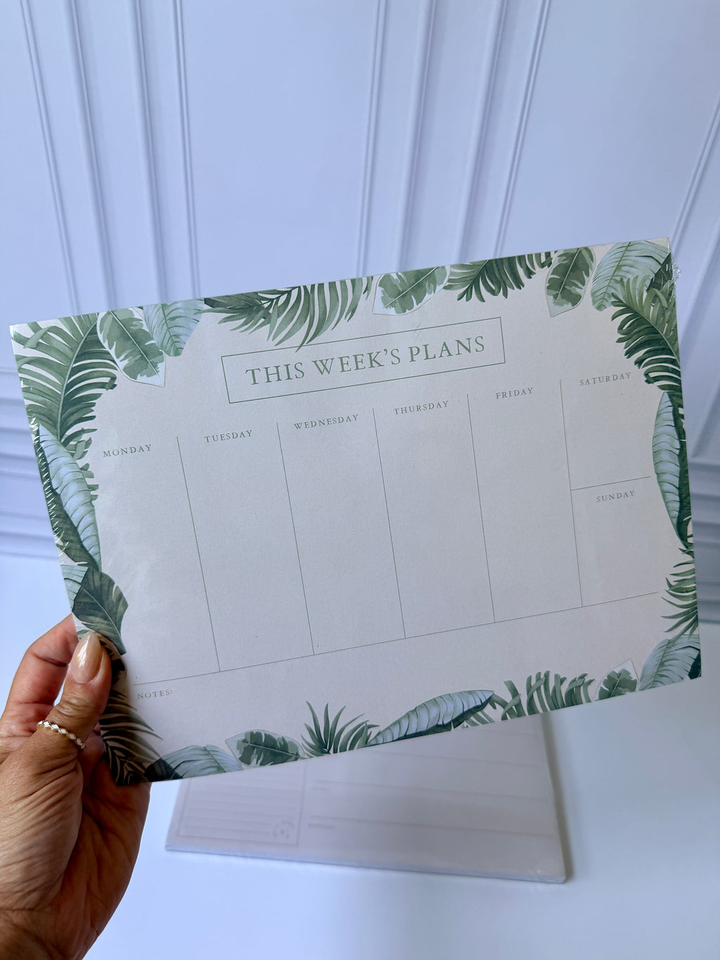 Weekly Notepad Planner