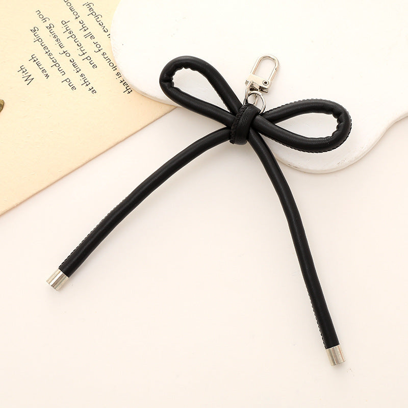 Bowknot Keychain - PU Leather