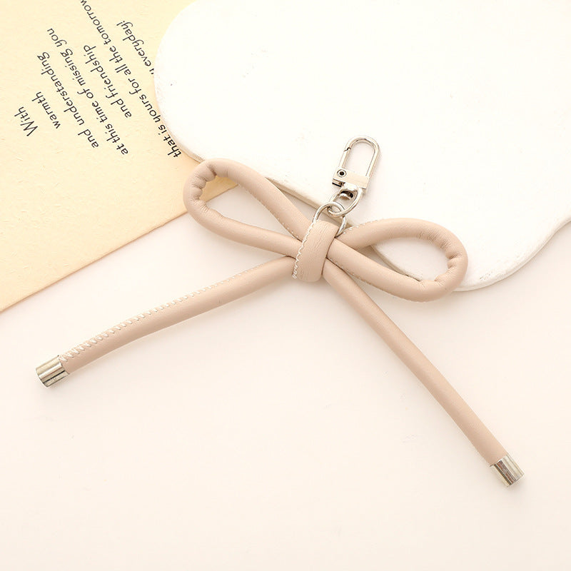 Bowknot Keychain - PU Leather