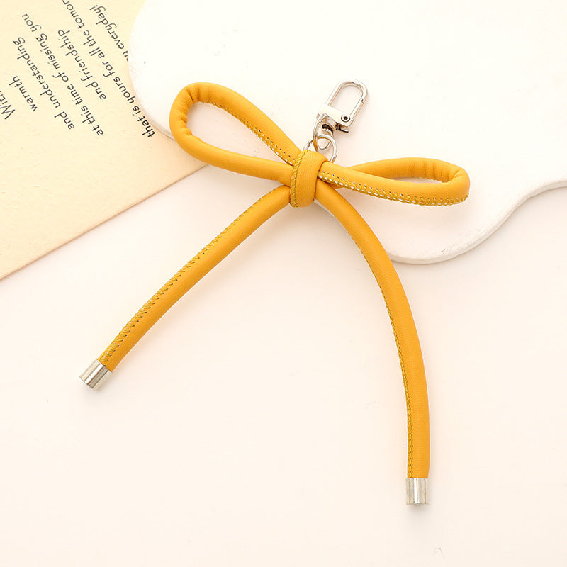 Bowknot Keychain - PU Leather