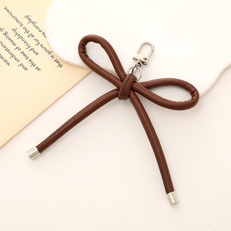 Bowknot Keychain - PU Leather