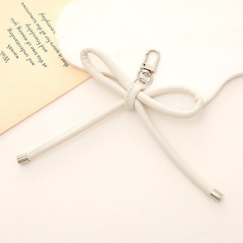 Bowknot Keychain - PU Leather