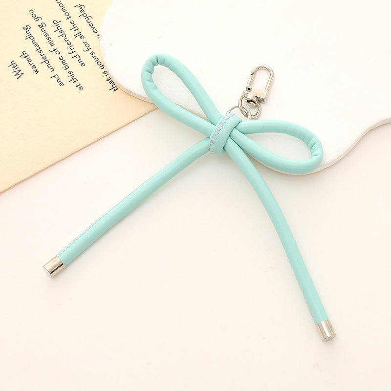 Bowknot Keychain - PU Leather