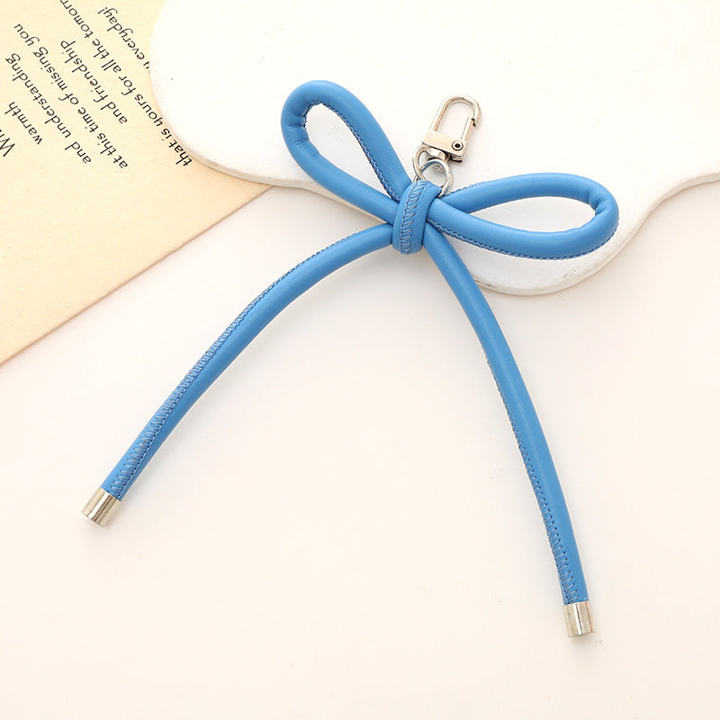 Bowknot Keychain - PU Leather