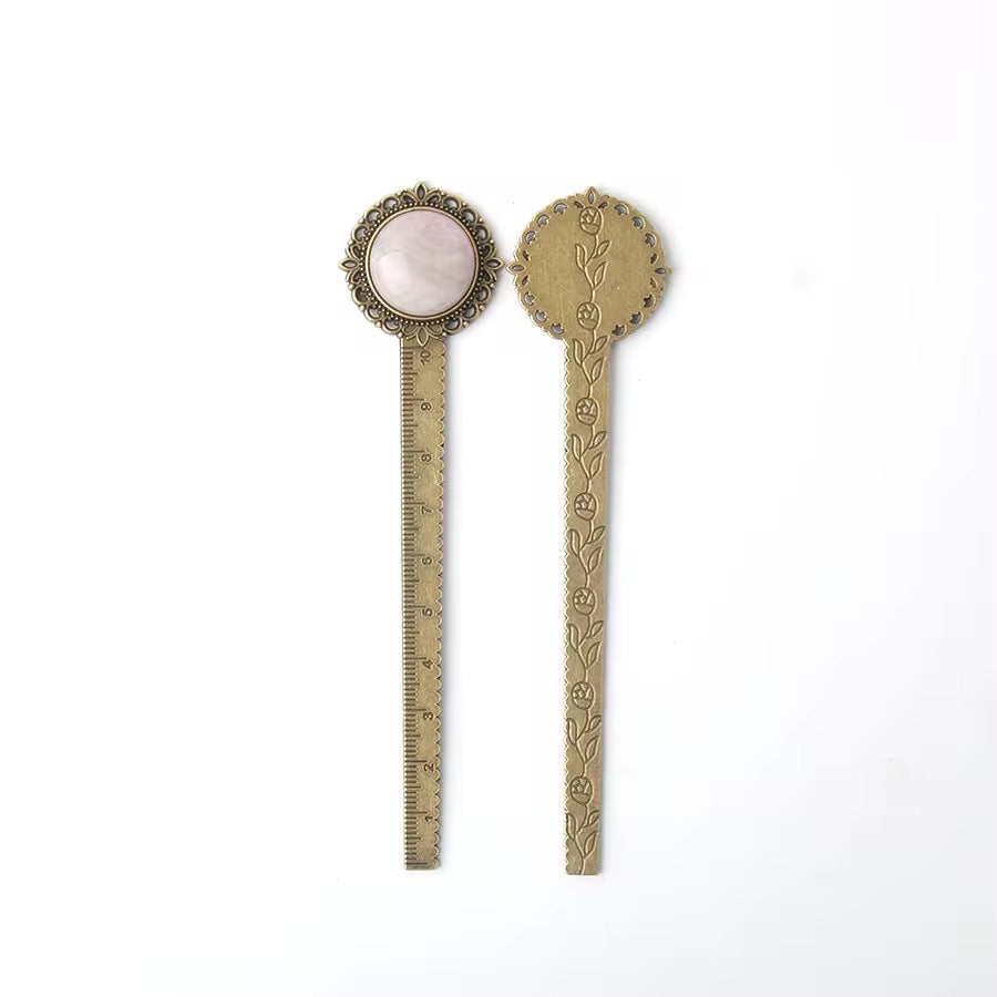 Vintage Gemstone Ruler Bookmark