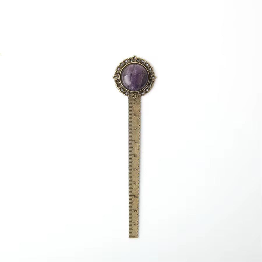 Vintage Gemstone Ruler Bookmark