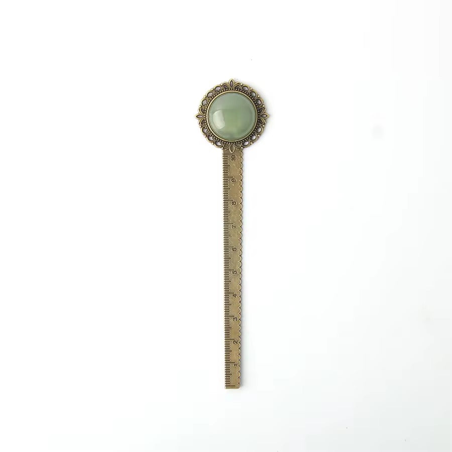 Vintage Gemstone Ruler Bookmark