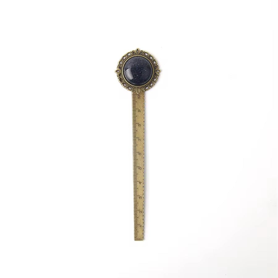 Vintage Gemstone Ruler Bookmark