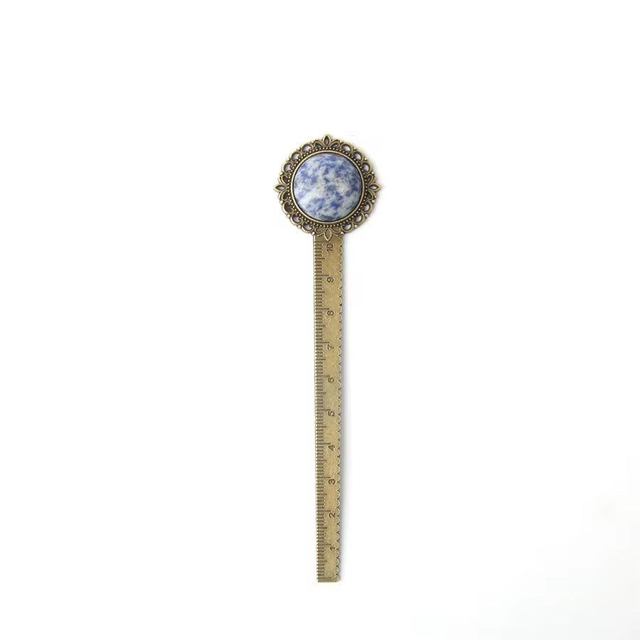 Vintage Gemstone Ruler Bookmark