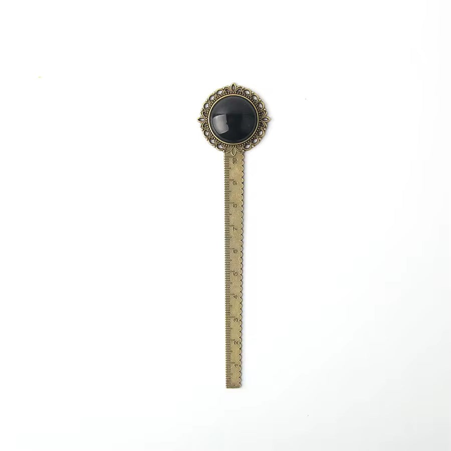 Vintage Gemstone Ruler Bookmark