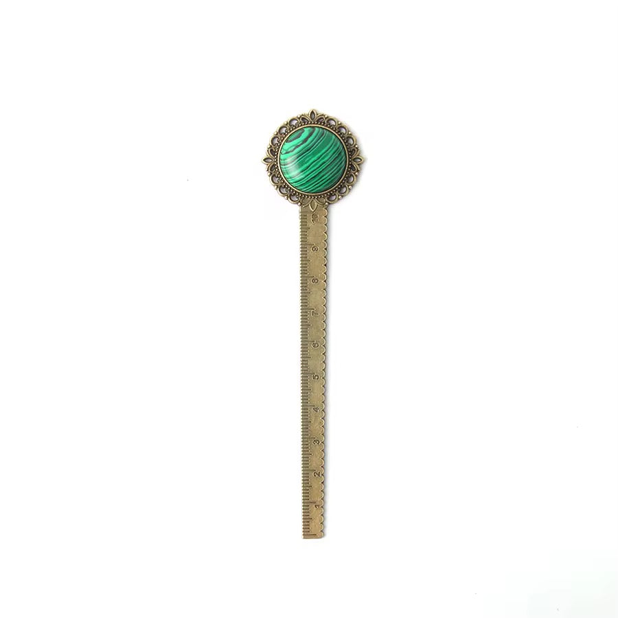 Vintage Gemstone Ruler Bookmark