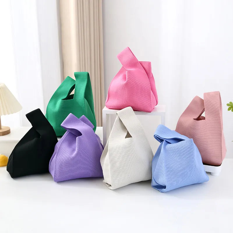 Knit Tote Wrist Bag