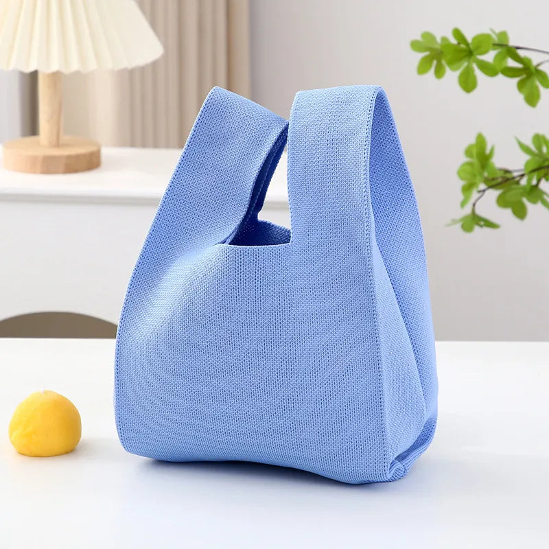 Knit Tote Wrist Bag