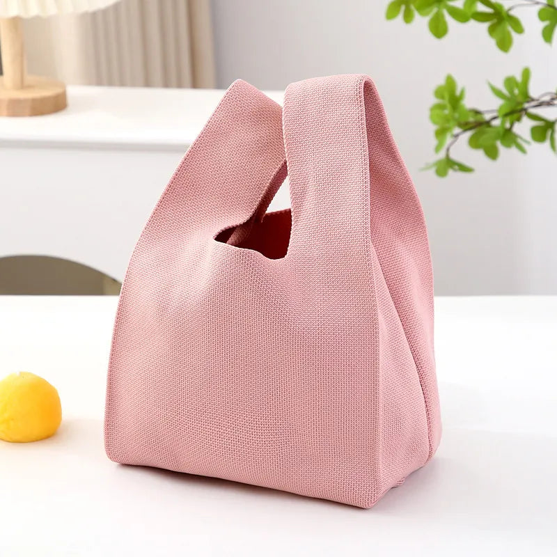 Knit Tote Wrist Bag