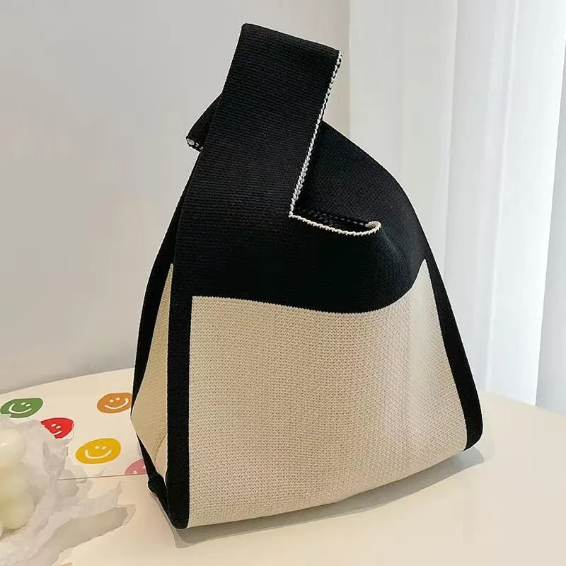 Knit Tote Wrist Bag