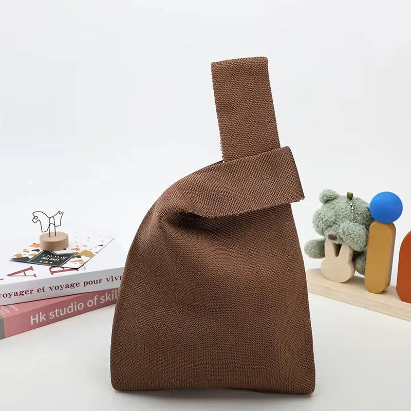 Knit Tote Wrist Bag
