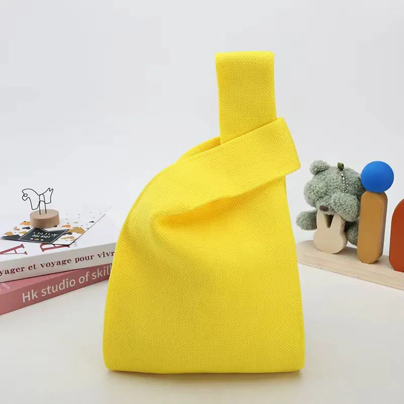 Knit Tote Wrist Bag