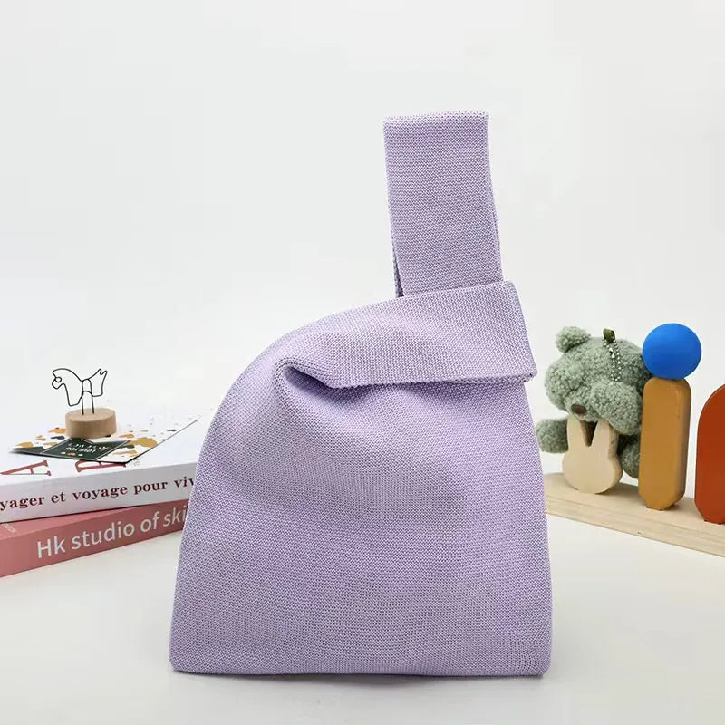 Knit Tote Wrist Bag