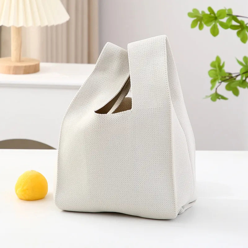 Knit Tote Wrist Bag