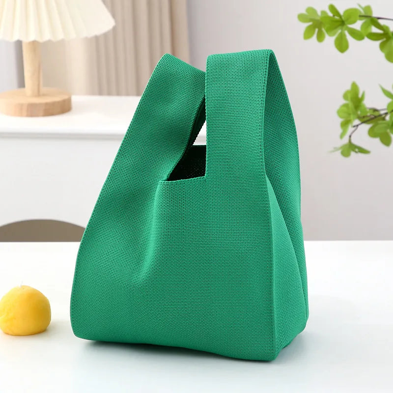 Knit Tote Wrist Bag