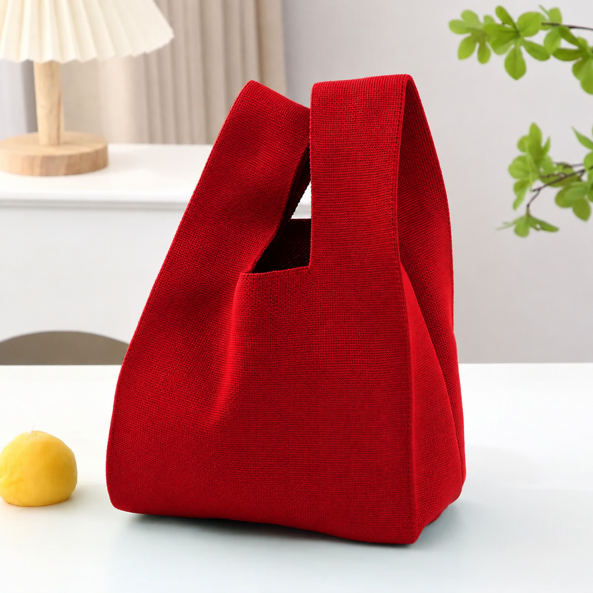 Knit Tote Wrist Bag