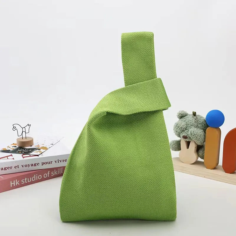 Knit Tote Wrist Bag