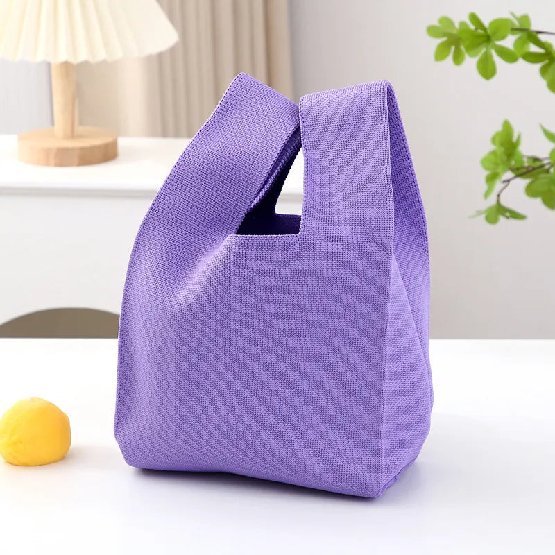 Knit Tote Wrist Bag