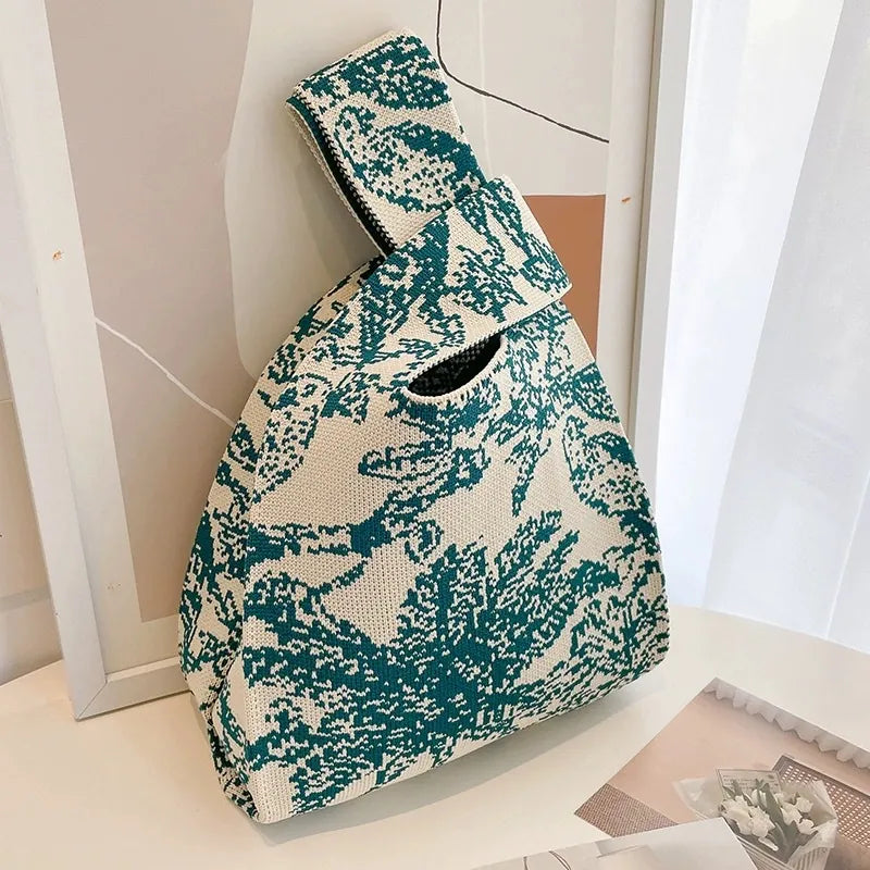 Knit Tote Wrist Bag