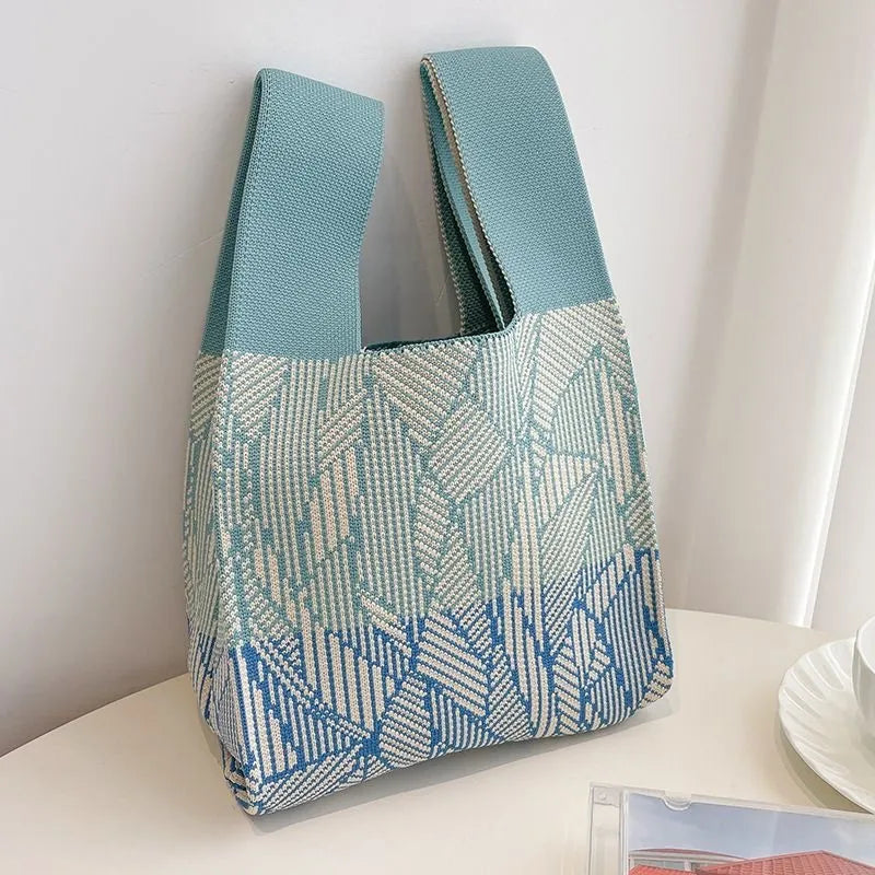 Knit Tote Wrist Bag
