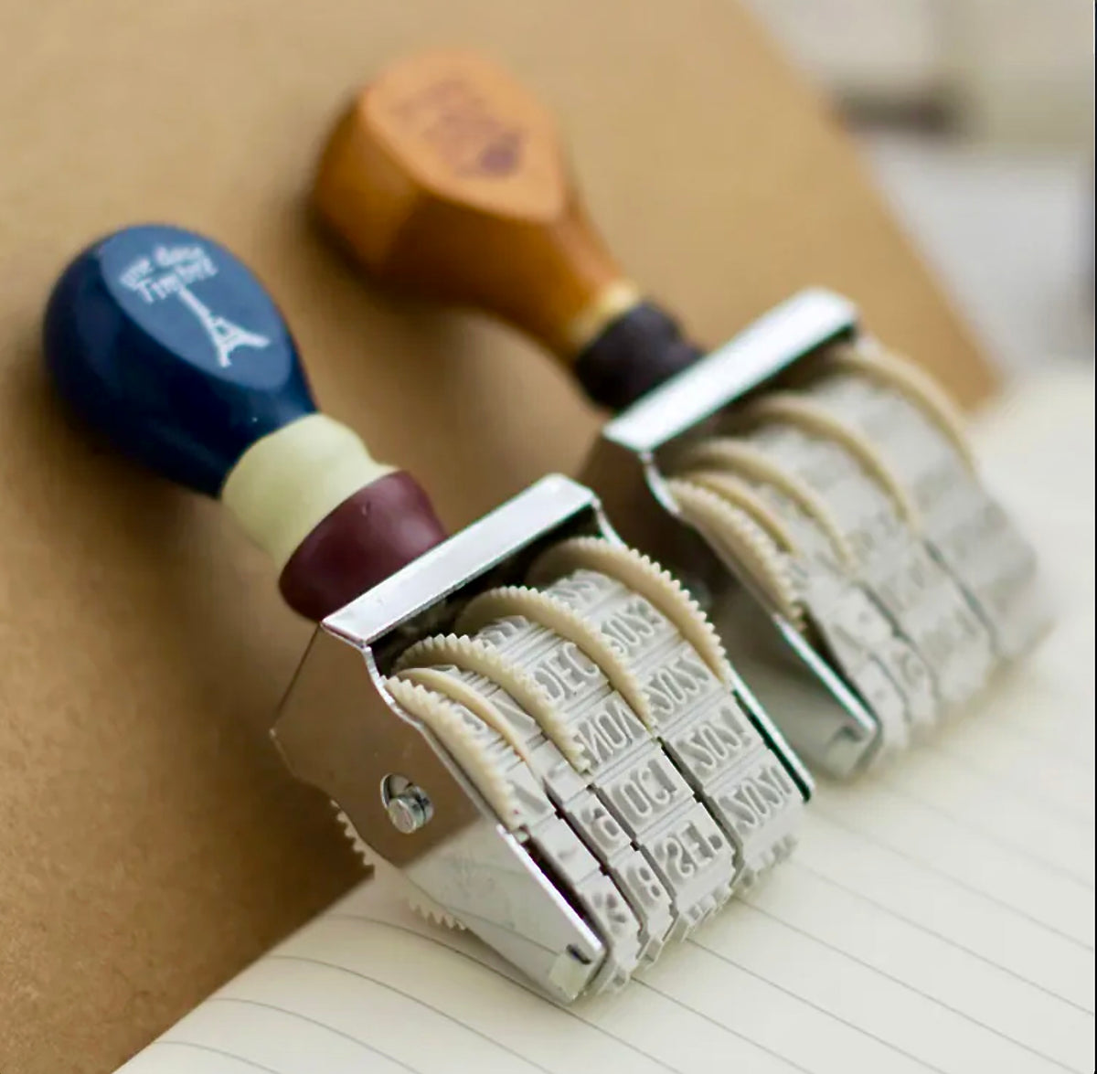 Vintage Date Rolling Stamp