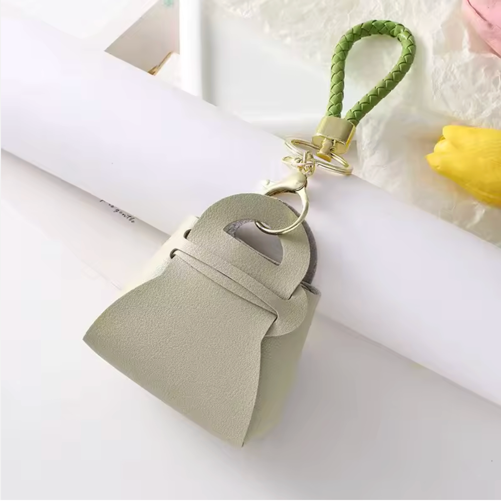 Leather Purse Key Ring