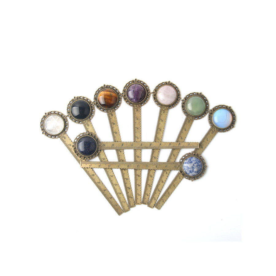 Vintage Gemstone Ruler Bookmark
